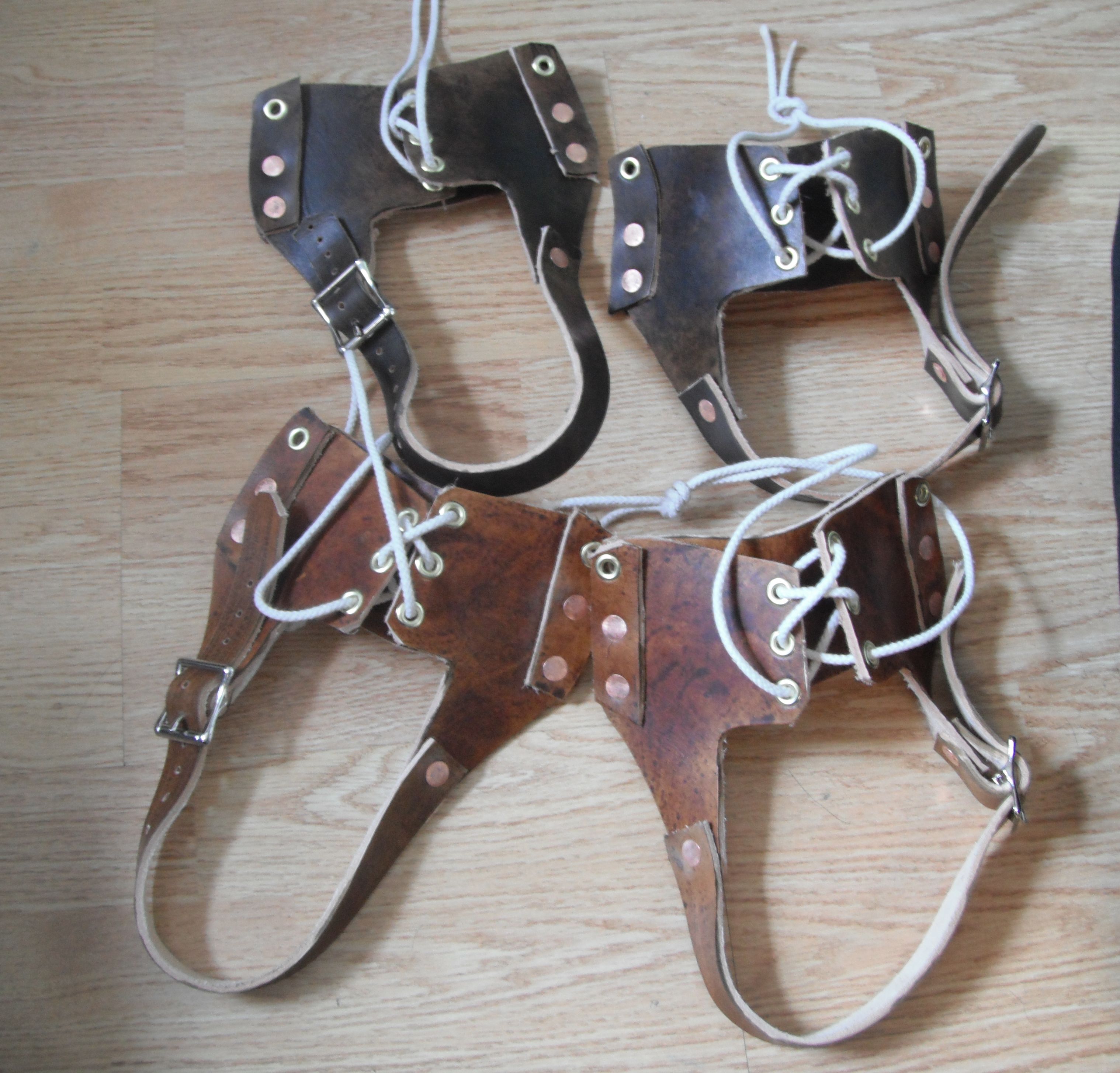 Leather Bindings for Traditional Snowshoes Lure of the North